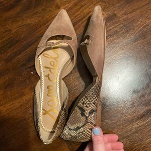 Sam Edelman snakeskin flats